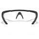 Очки защитные Wiley X Saber Advanced tactical glasses - Clear Matte Black (303)